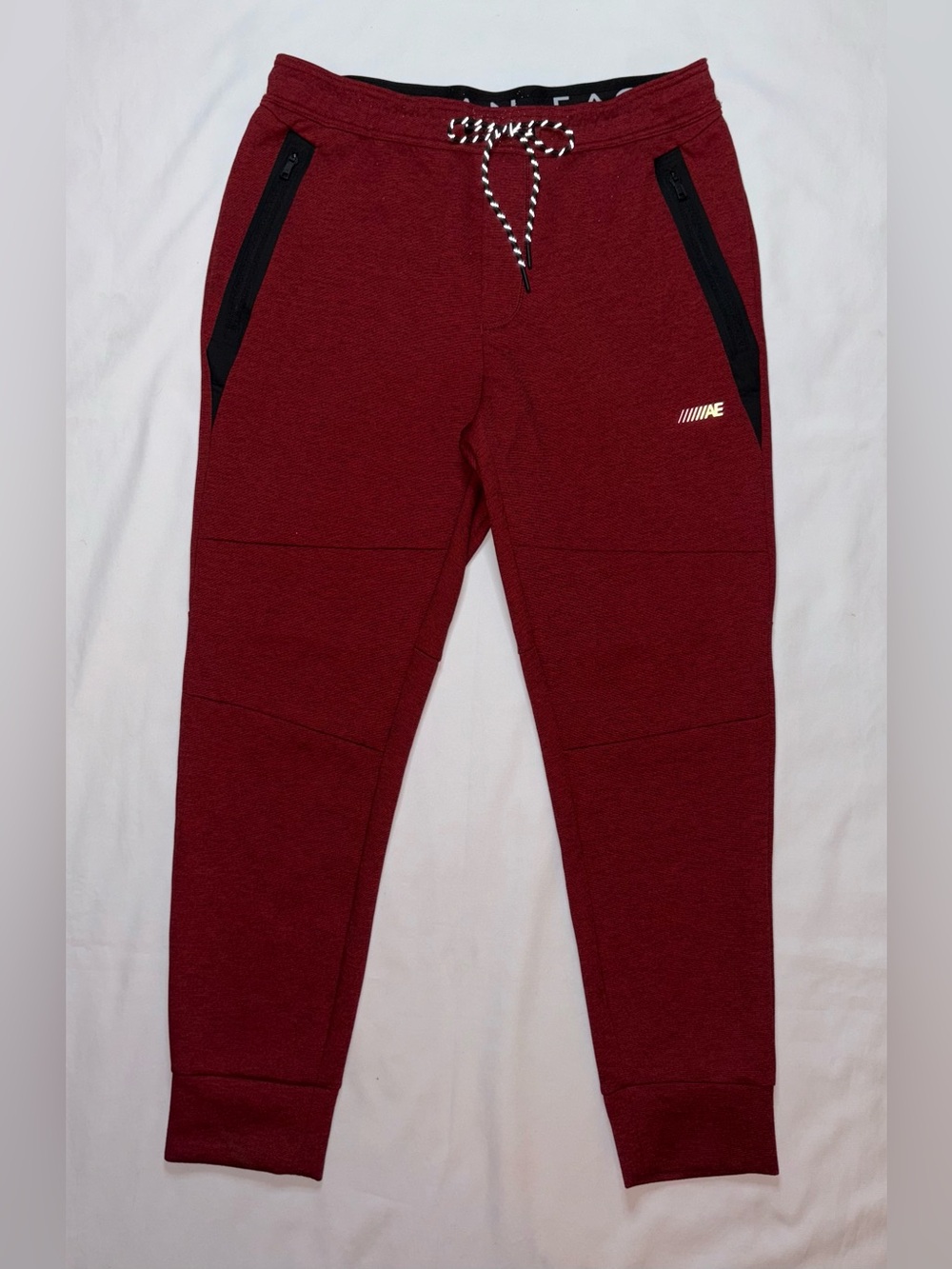 American Eagle Men’s Jogger Sweatpants Red Athletic Lounge Pants L